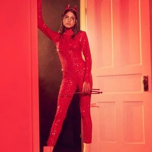 Urban Outfitters- Devil Jumpsuit Costume